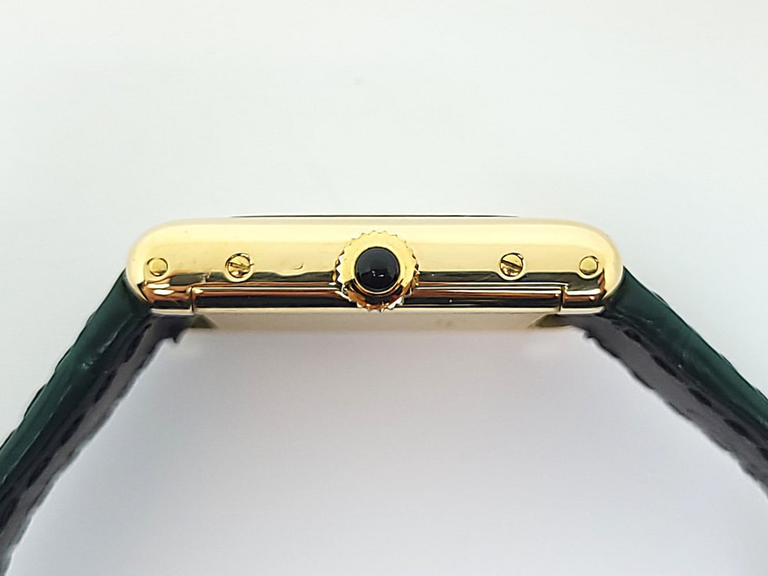 Solid 18k CARTIER PARIS TANK Ladies Winding Watch 20.5 mm EXLNT* Original Band - 4