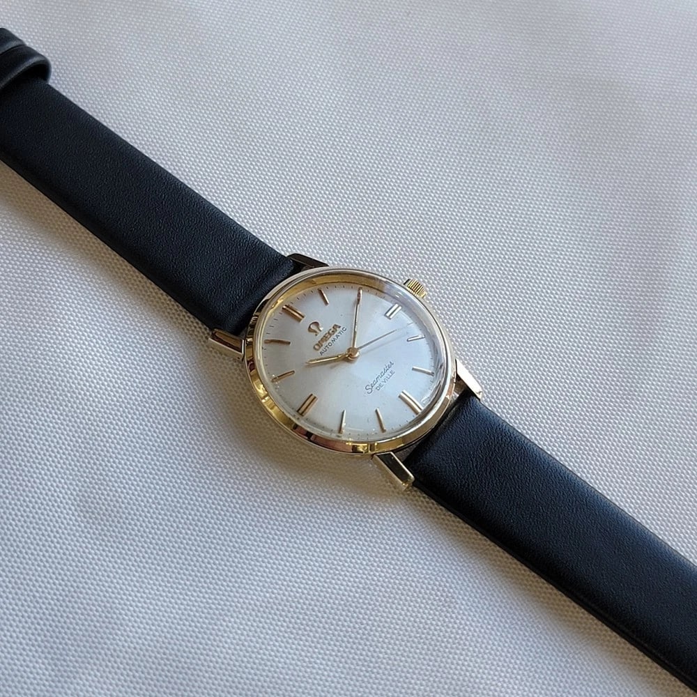 Omega Seamaster DeVille 1960s Mens 32mm 14k Solid Gold Vintage Automatic RA644 - 11