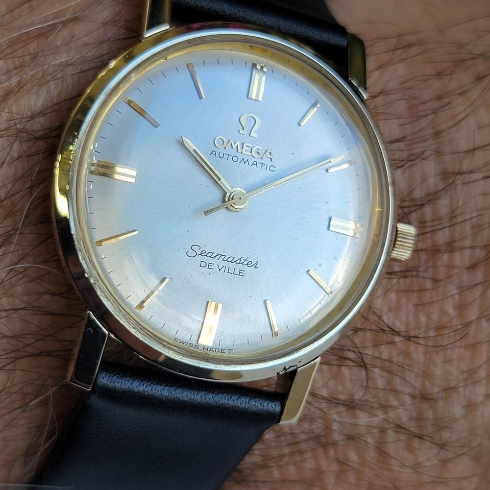 Omega Seamaster DeVille 1960s Mens 32mm 14k Solid Gold Vintage Automatic RA644 - 15