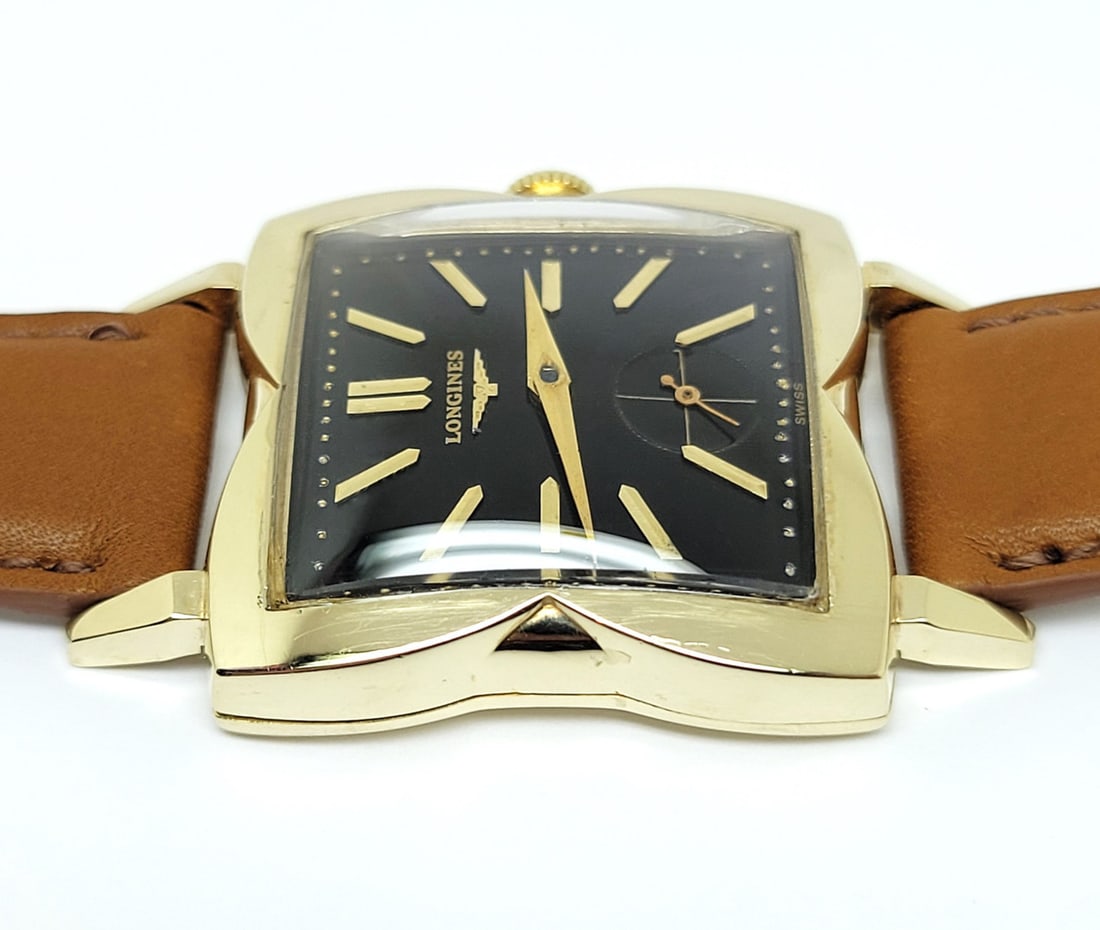 Vintage Solid 14k LONGINES Men's Winding Watch 1796 Cal 23Z 1950s EXLNT RARE - 8