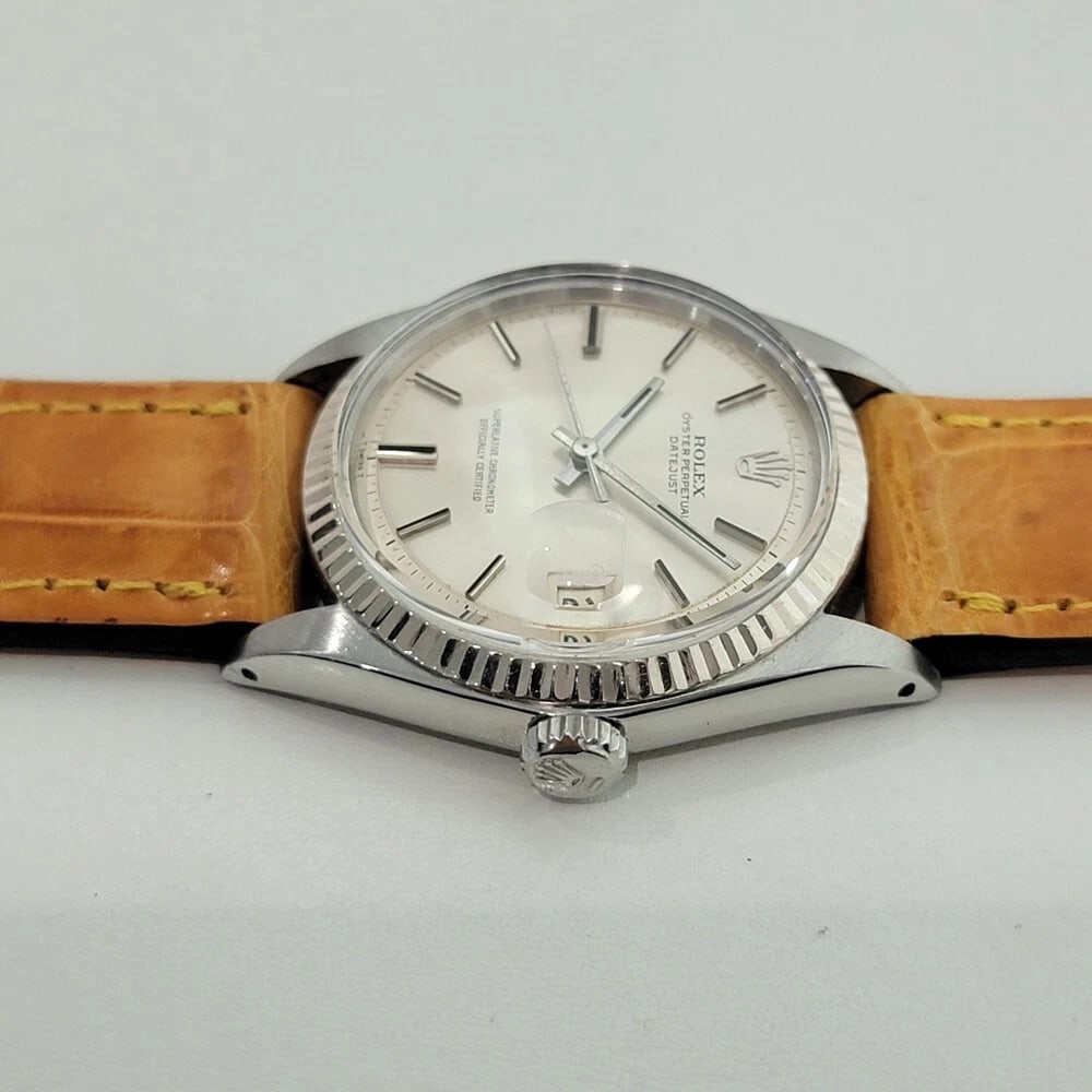 Rolex Oyster Datejust 1601 36mm 18k Gold SS 1960s Mens Automatic Vintage RA560B - 5