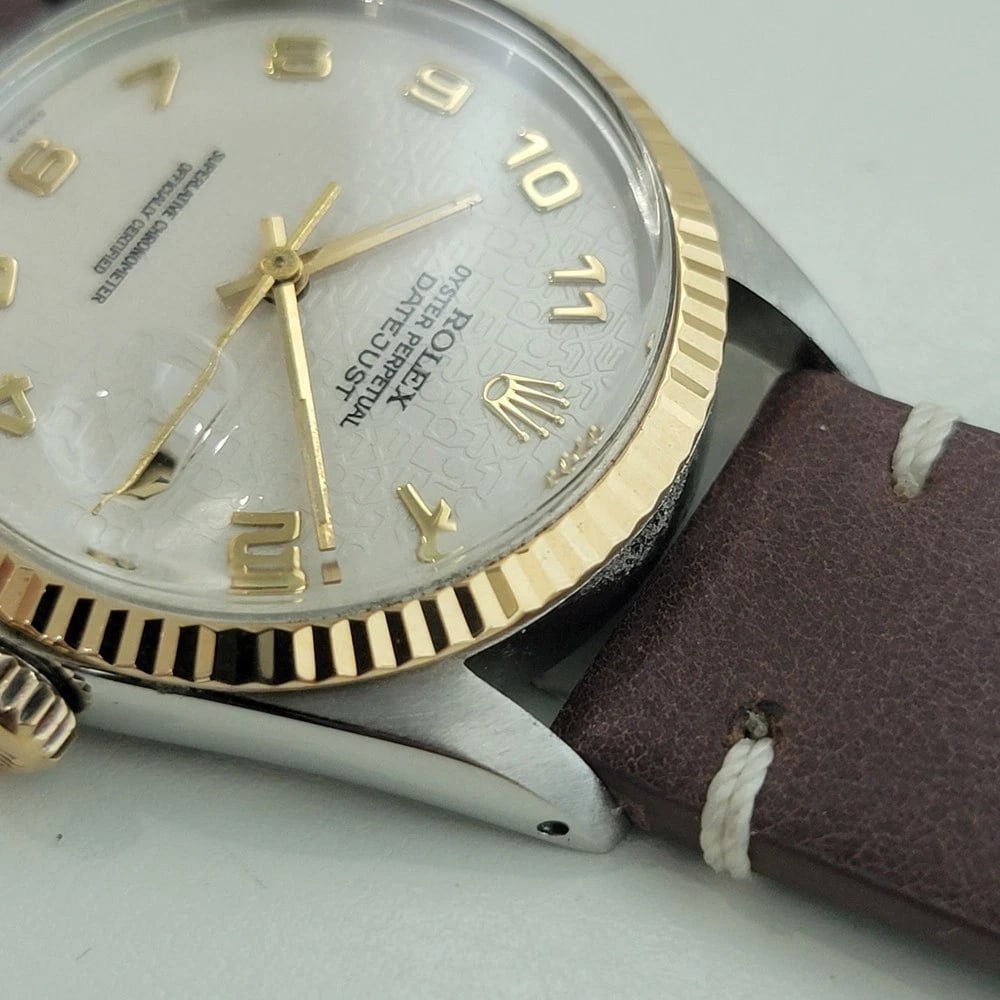 Rolex Oyster Datejust 16013 Mens 36mm 18k SS Computer Dial 1980s Automatic RA617 - 6