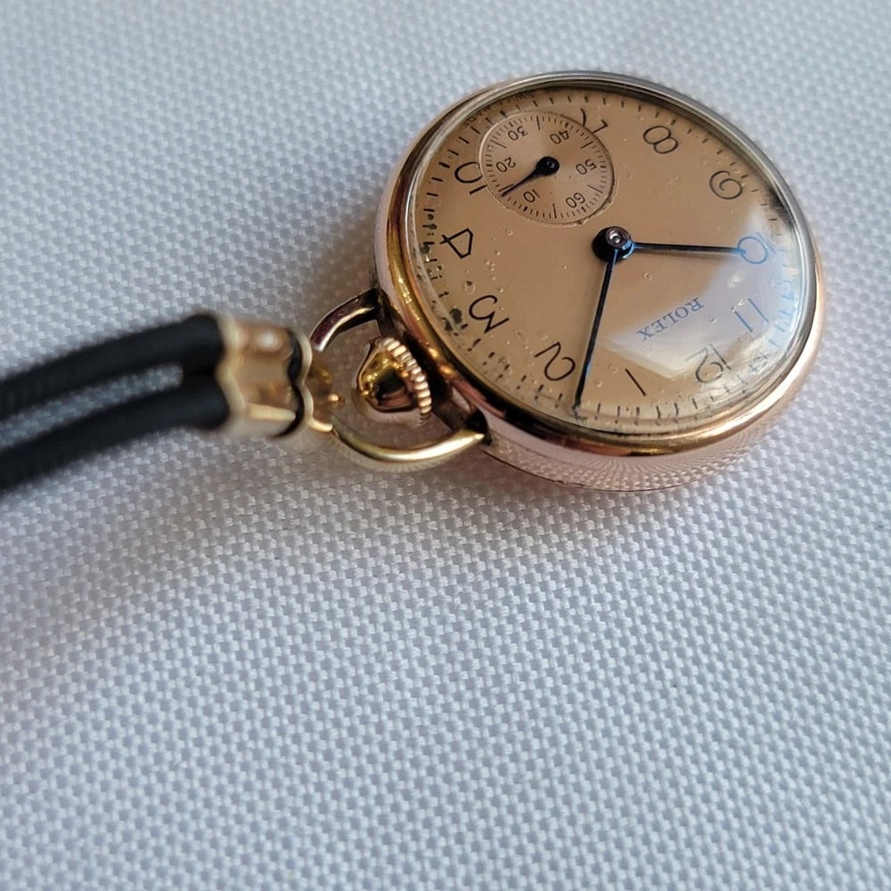 Rolex 14k Solid Rose Gold Pendant Ref 3959 1930s Rare Vintage Luxury RA651 - 7