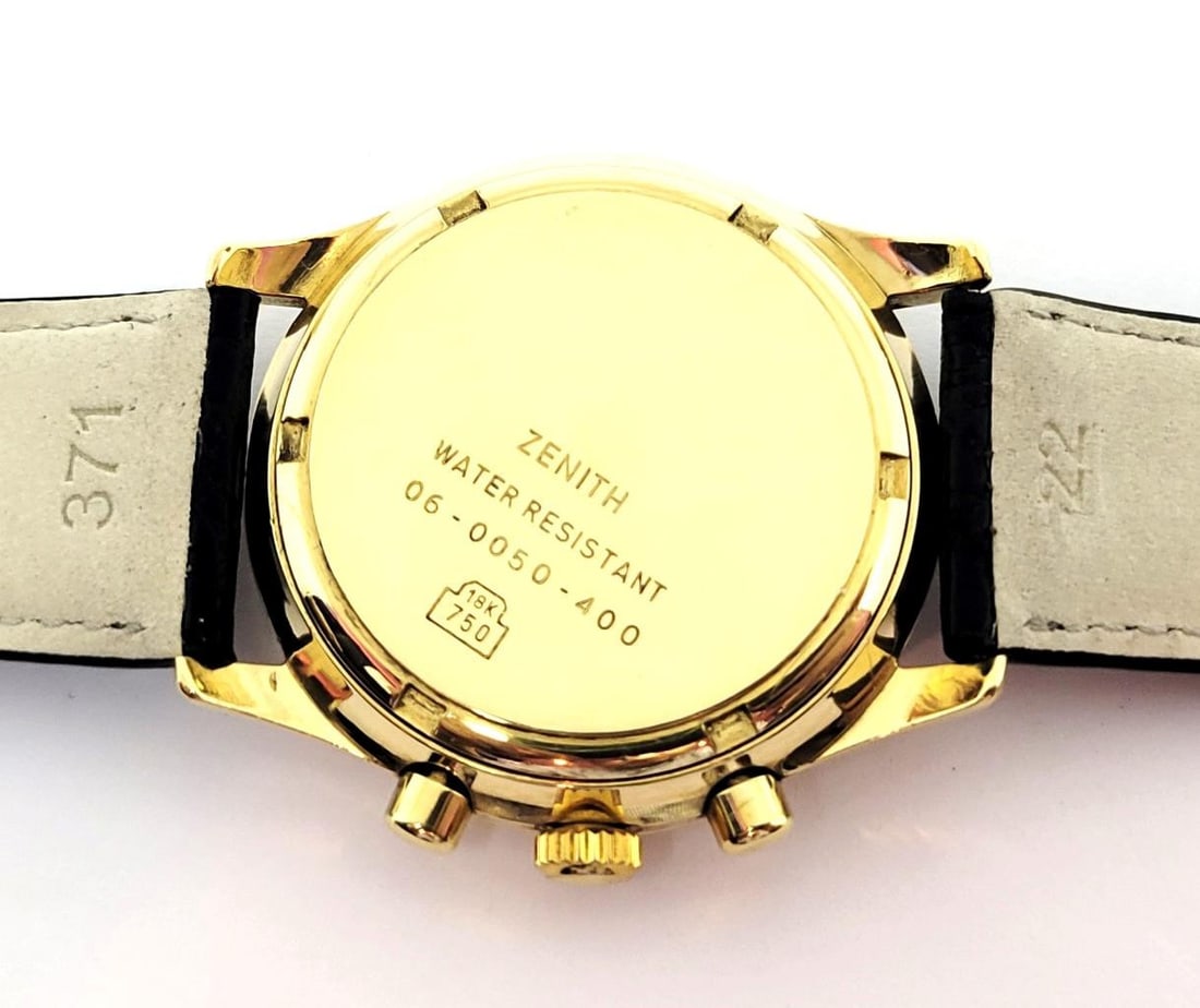 Mens Solid & Heavy 18k ZENITH EL PREMERO Chronograph Watch 06-0050-400* EXLNT - 11