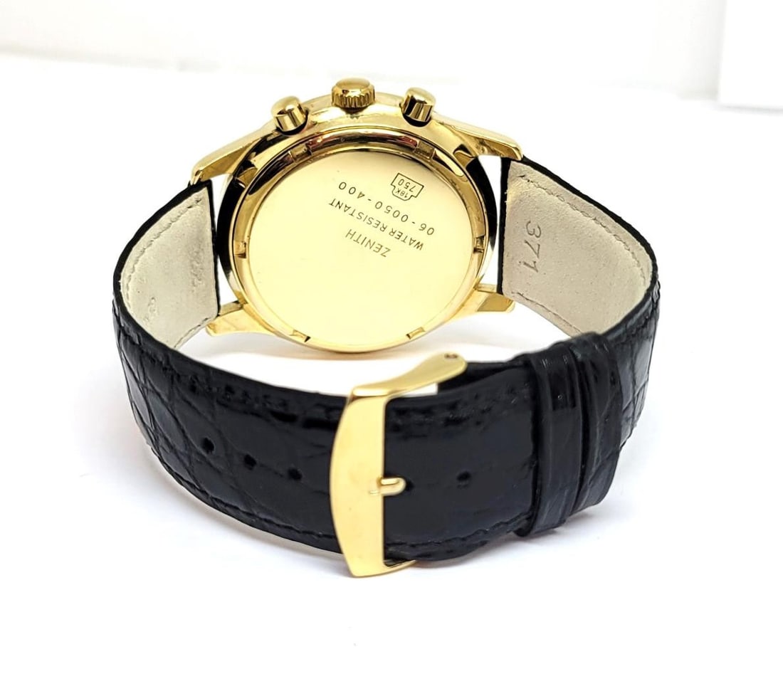 Mens Solid & Heavy 18k ZENITH EL PREMERO Chronograph Watch 06-0050-400* EXLNT - 7