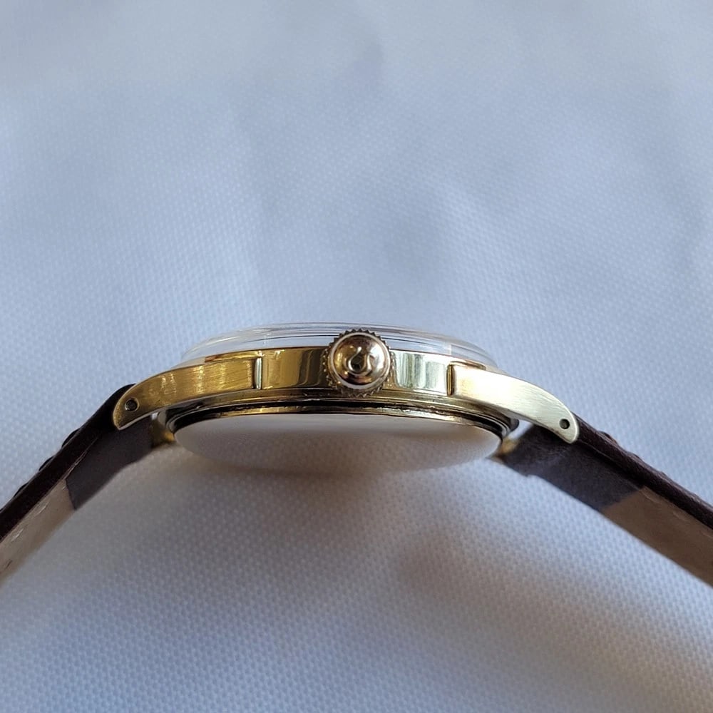 Omega 14k Solid Gold 1940s Mens 33mm Vintage Bumper Automatic RA714 - 10