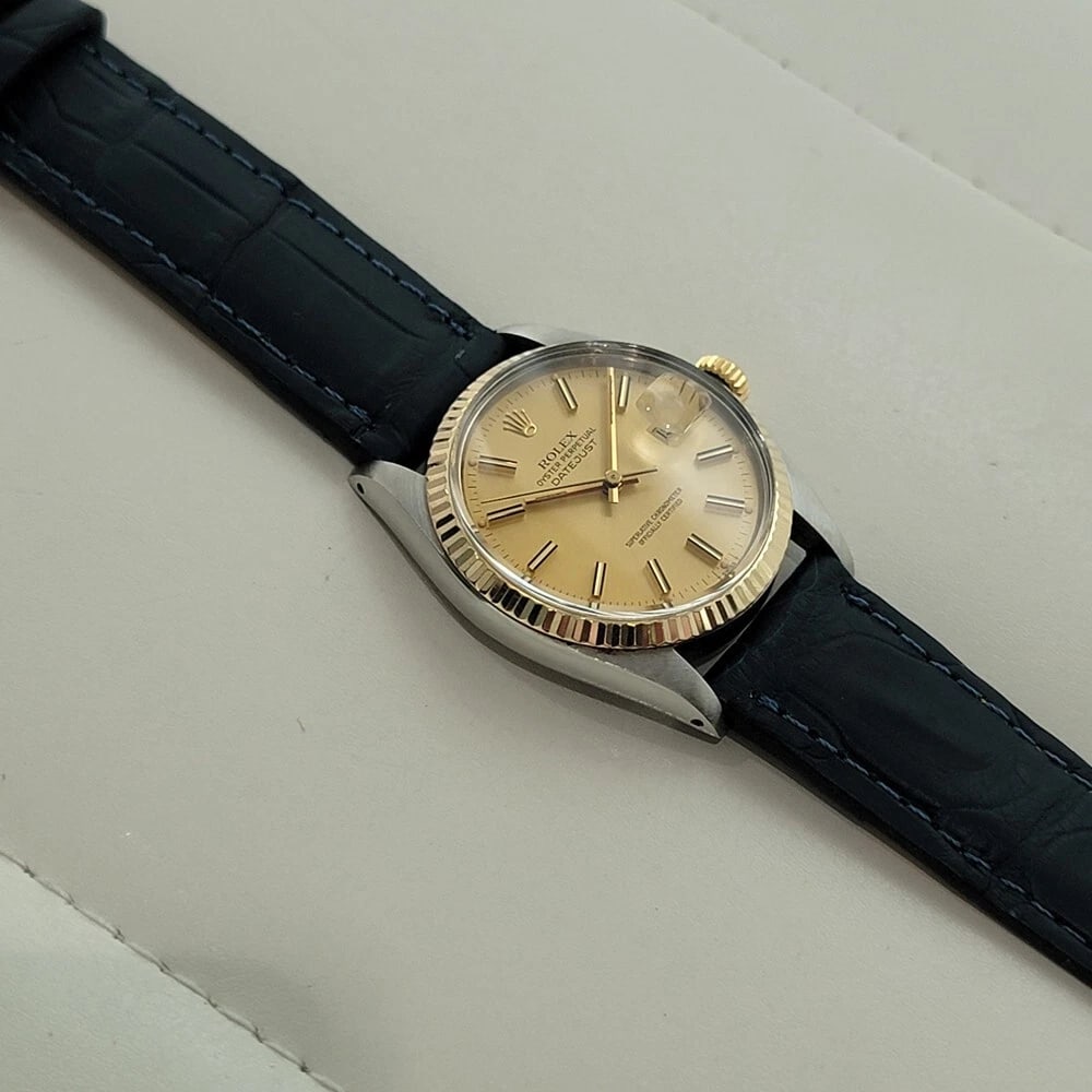 Rolex Oyster Datejust Ref 16013 Mens 36mm 18k SS 1970s Automatic Swiss RA558 - 7