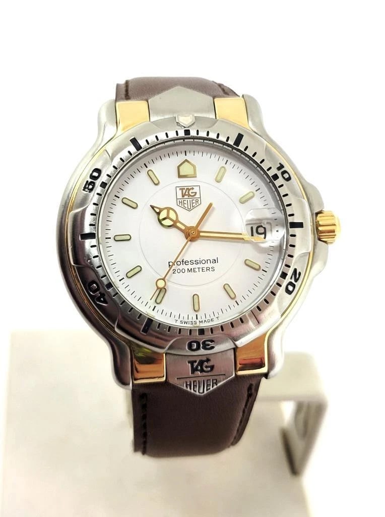 S/Steel & 18k Mens TAG HEUER 6000 PROFESSIONAL 200m Watch Ref WH1151* EXLNT (1 of 1)