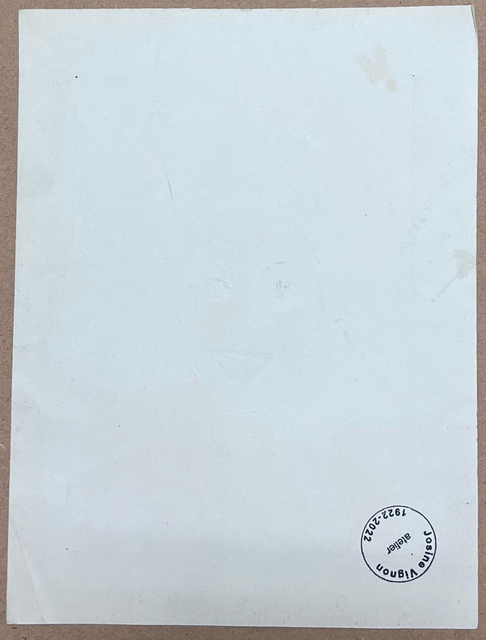 Josine Vignon; Mid Century French Pencil Sketch of A Blonde Women with Bright Red Lipstick, 1942 - 5