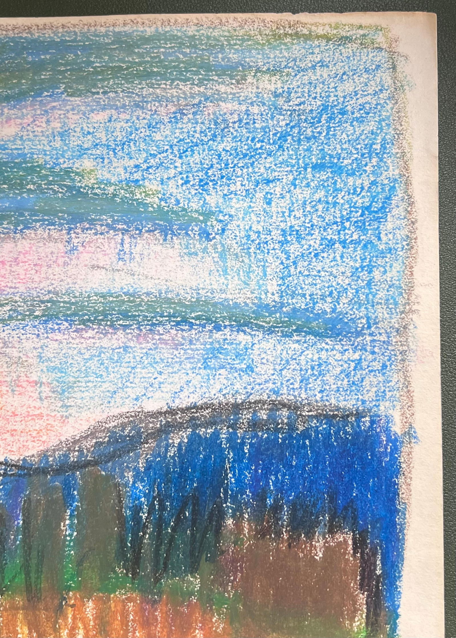 Akos Biro; 20th Century French Expressionist Sunrise Peering Through The Sky Over Meadows - 2