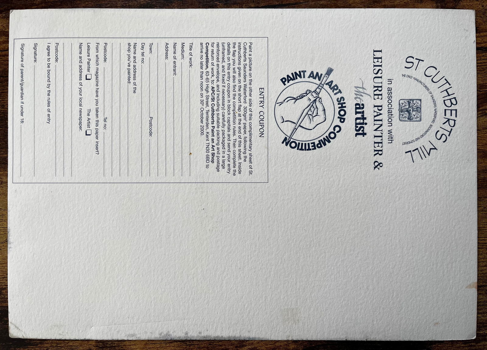 Anthony Herbert; Original Watercolour Village Scene with Figures and Cabins Summer 2005 - 14