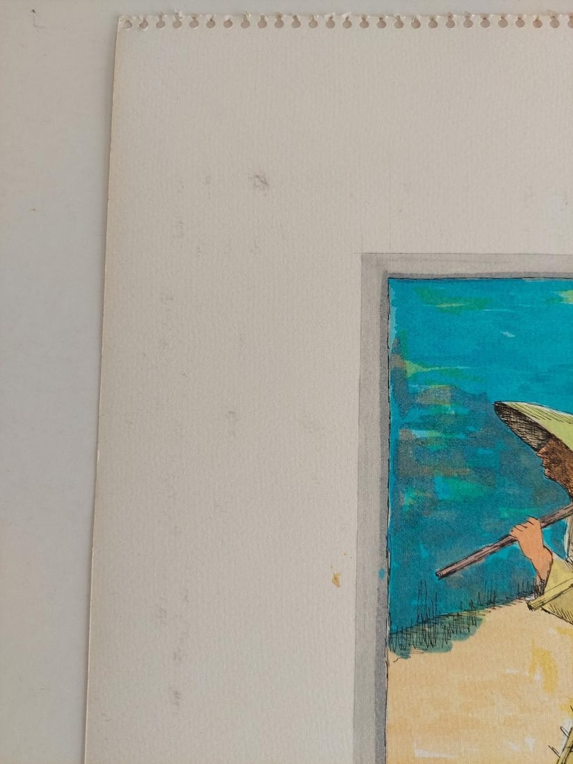 Bernard Labbe; 20th Century French Modernist Painting, Farmworkers, 20th Century - 16