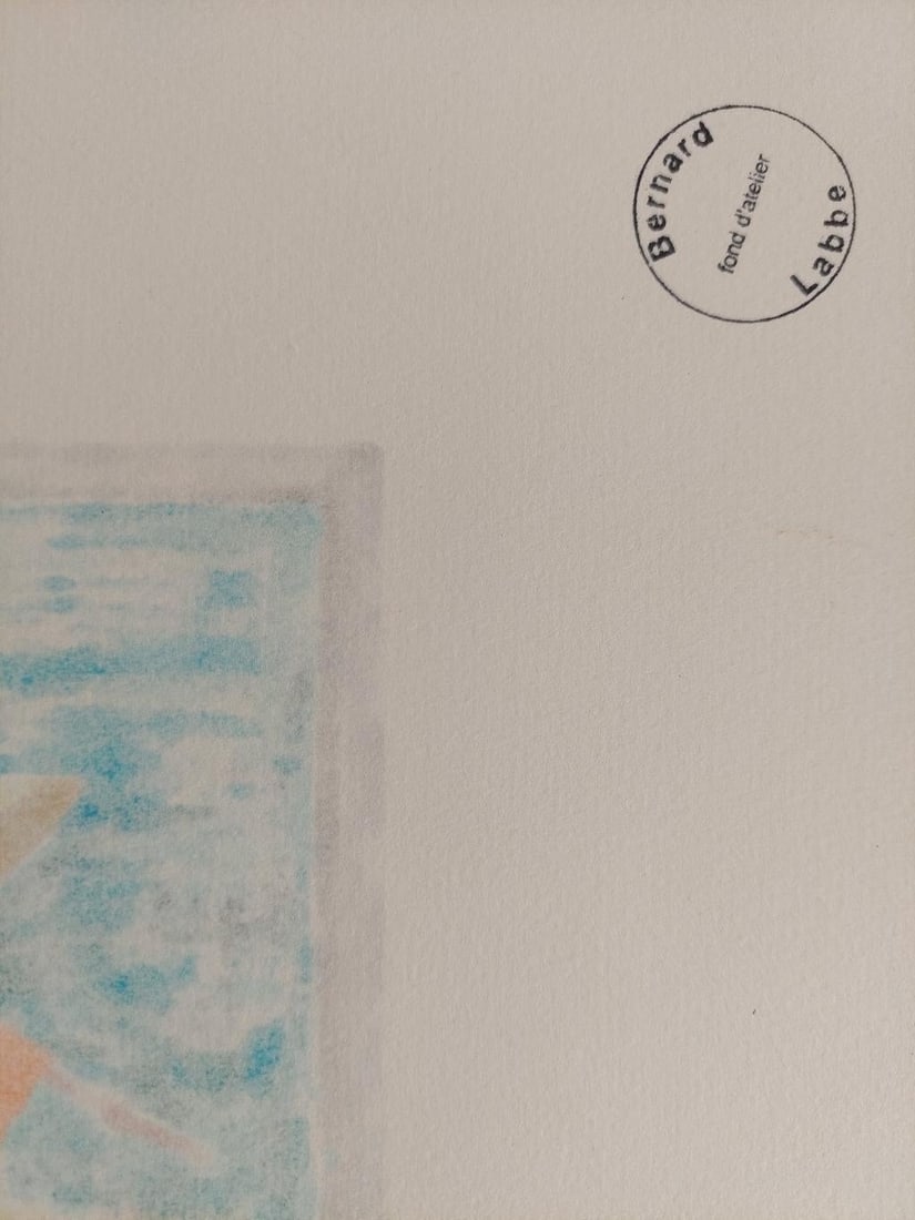 Bernard Labbe; 20th Century French Modernist Painting, Farmworkers, 20th Century - 6