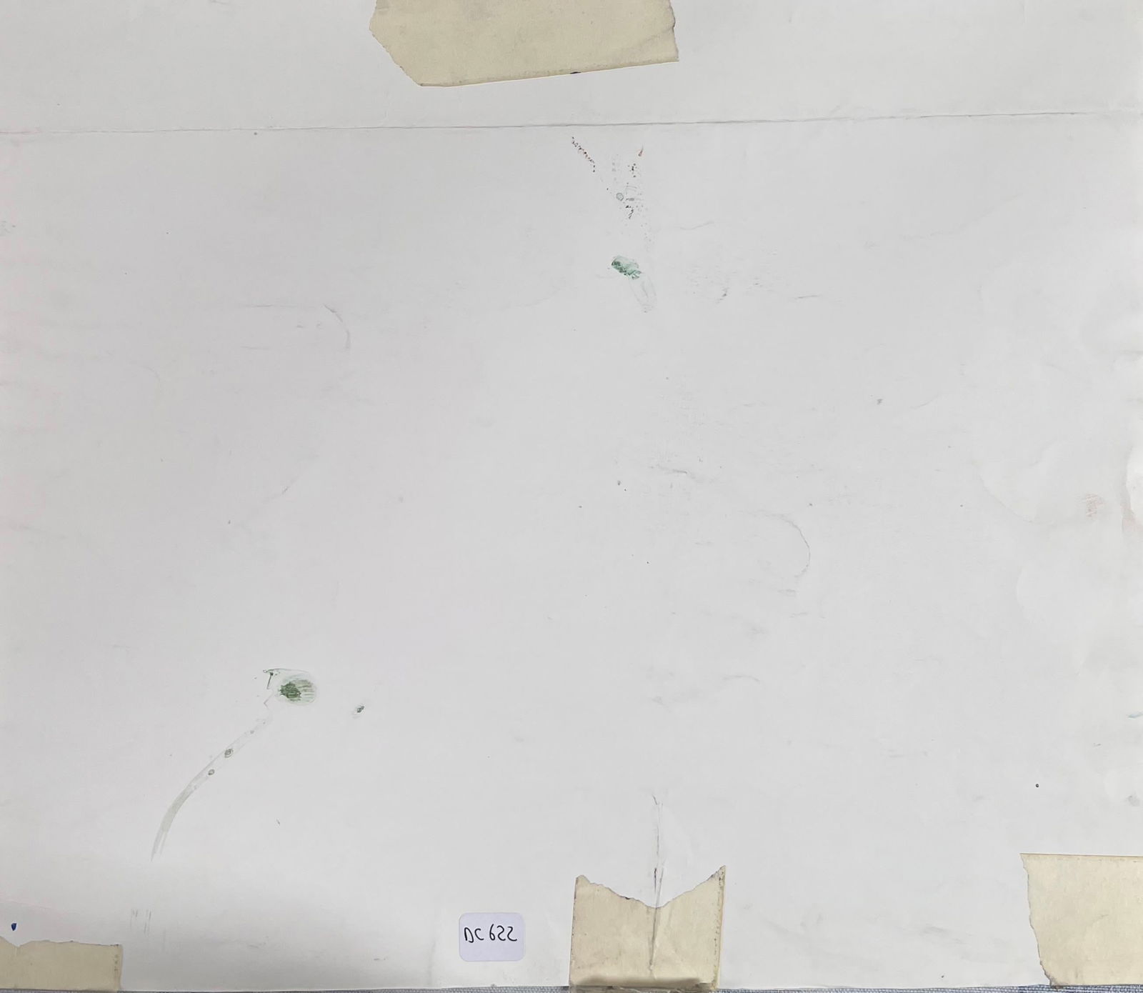 Robert Ladou; Figure Holding a Box Sat on The Mountain Rocks Original French Artwork, 20th Century - 6