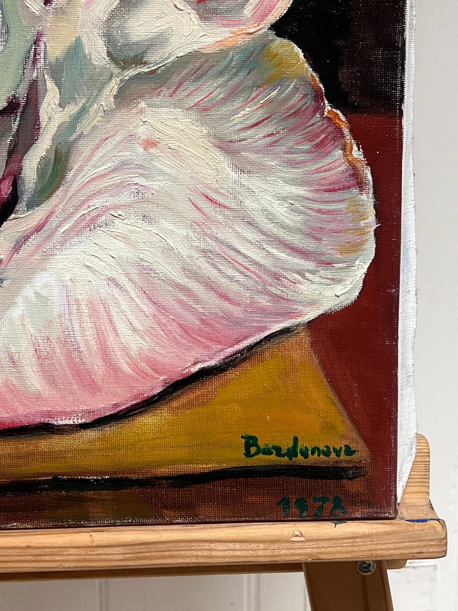 Georges Bordonove; Still Life Fish & Garlic French Impressionist Oil Painting, 1978 - 7