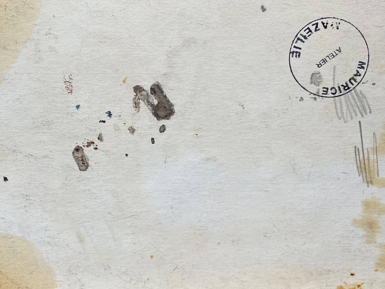 French Impressionist En Plein Air Oil Painting - Village Scene with Figures, 20th Century - 6