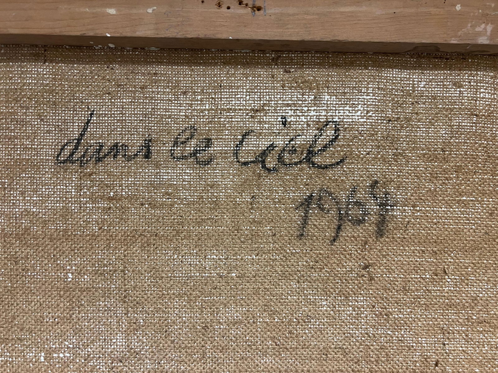 René GUINAND (1892-1983); Huge 1960's French Modernist Cubist Abstract Oil Painting Jagged - 4