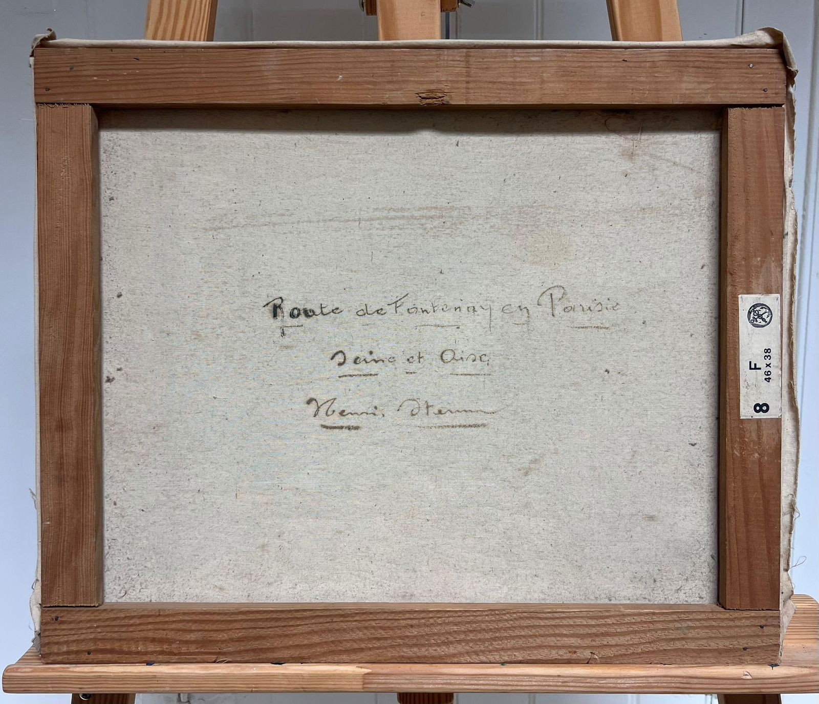 Henri Stenn; French Impressionist Signed Oil Winter Village Scene Snow-Covered Landscape - 12