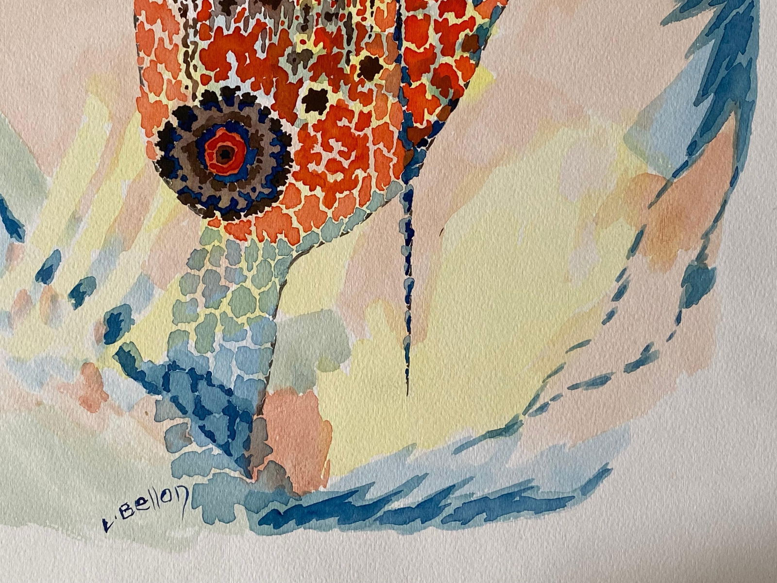 1940's Post Impressionist Artist Abstract Design Artwork, circa 1940s - 8