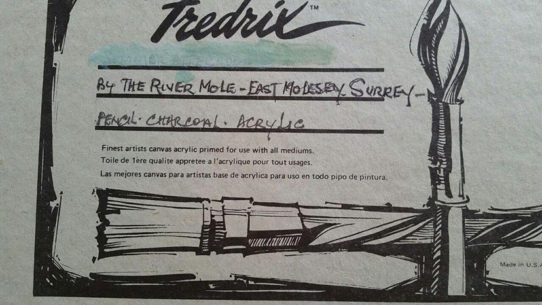 English School; Traditional English Painting By the River Mole, East Molesey, Surrey England, 20th - 2