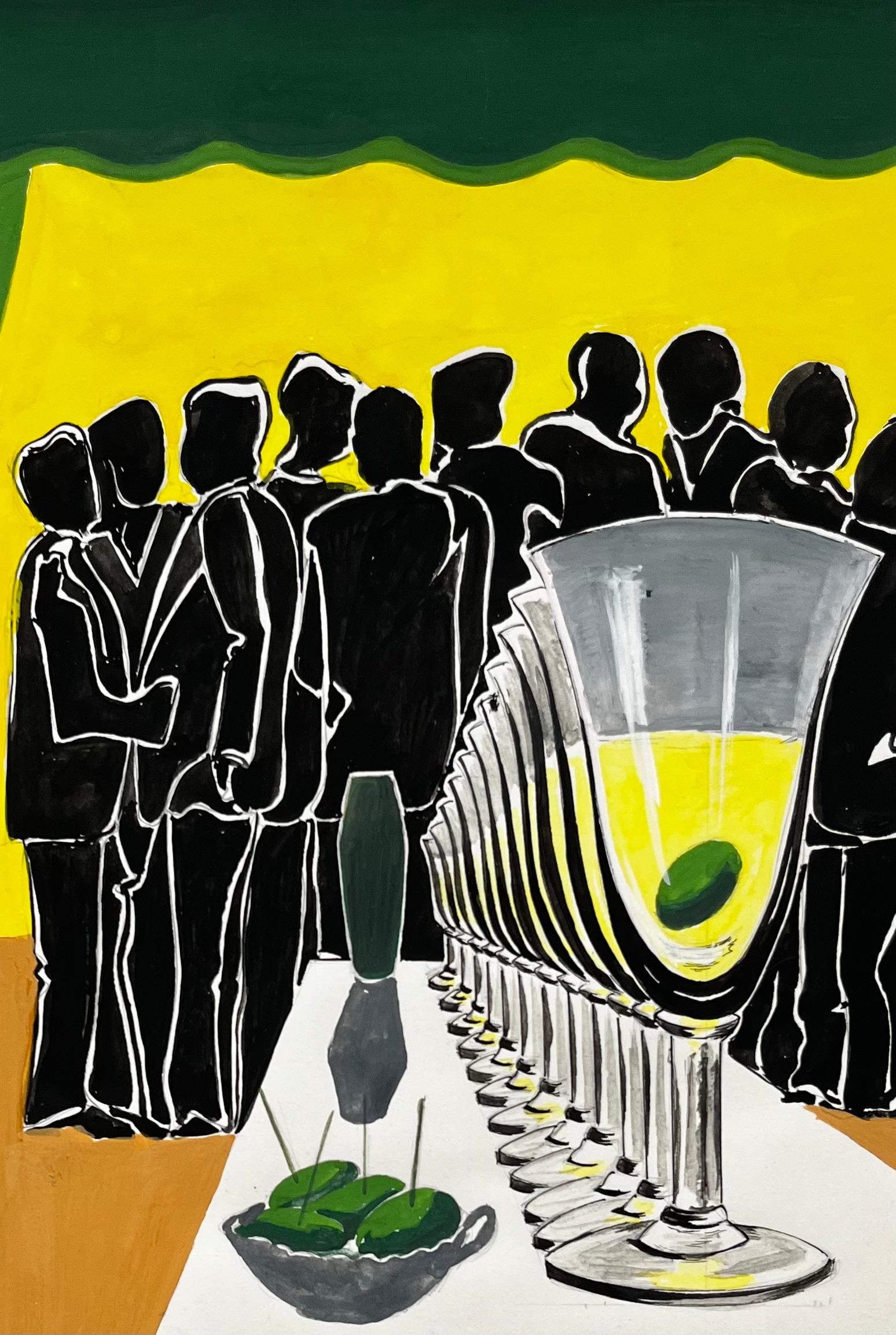 Guy Nicod; Vintage French Modernist Advertising Poster Design Martini and Rossi Cocktail - 7