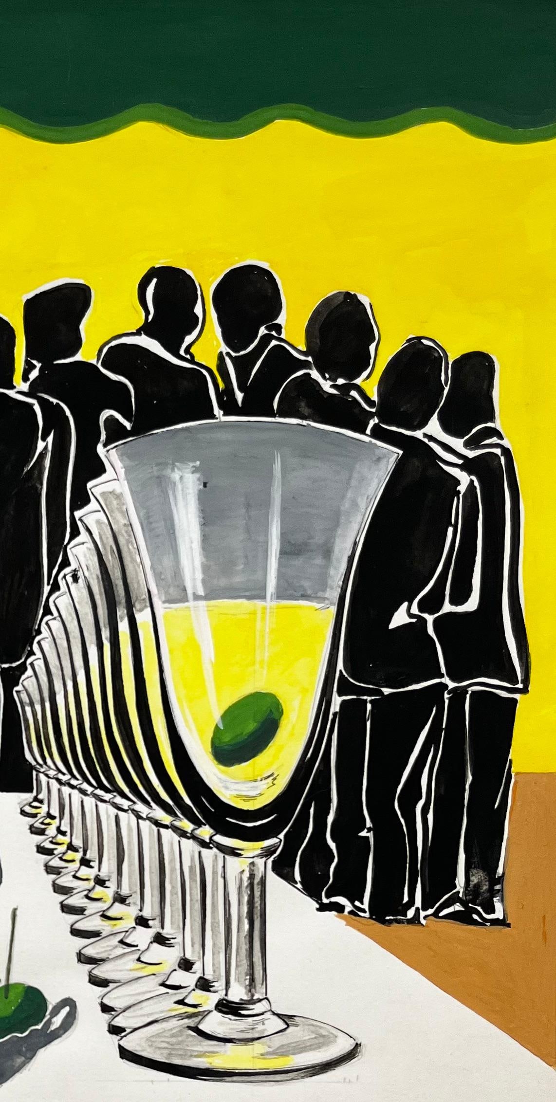 Guy Nicod; Vintage French Modernist Advertising Poster Design Martini and Rossi Cocktail - 6