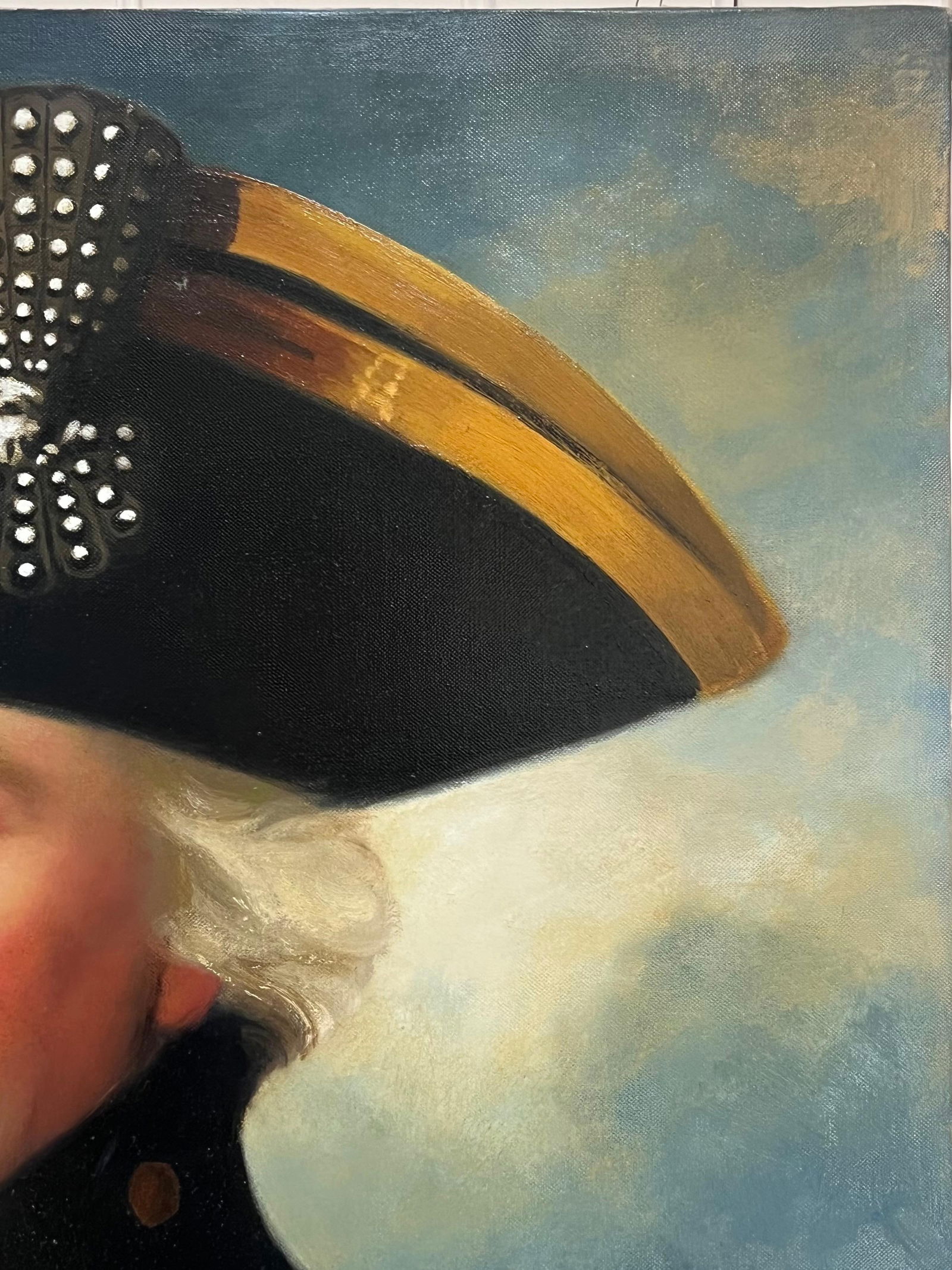 John Edwards; Portrait of Lord Nelson Fine British Oil Painting on Canvas, signed - 2