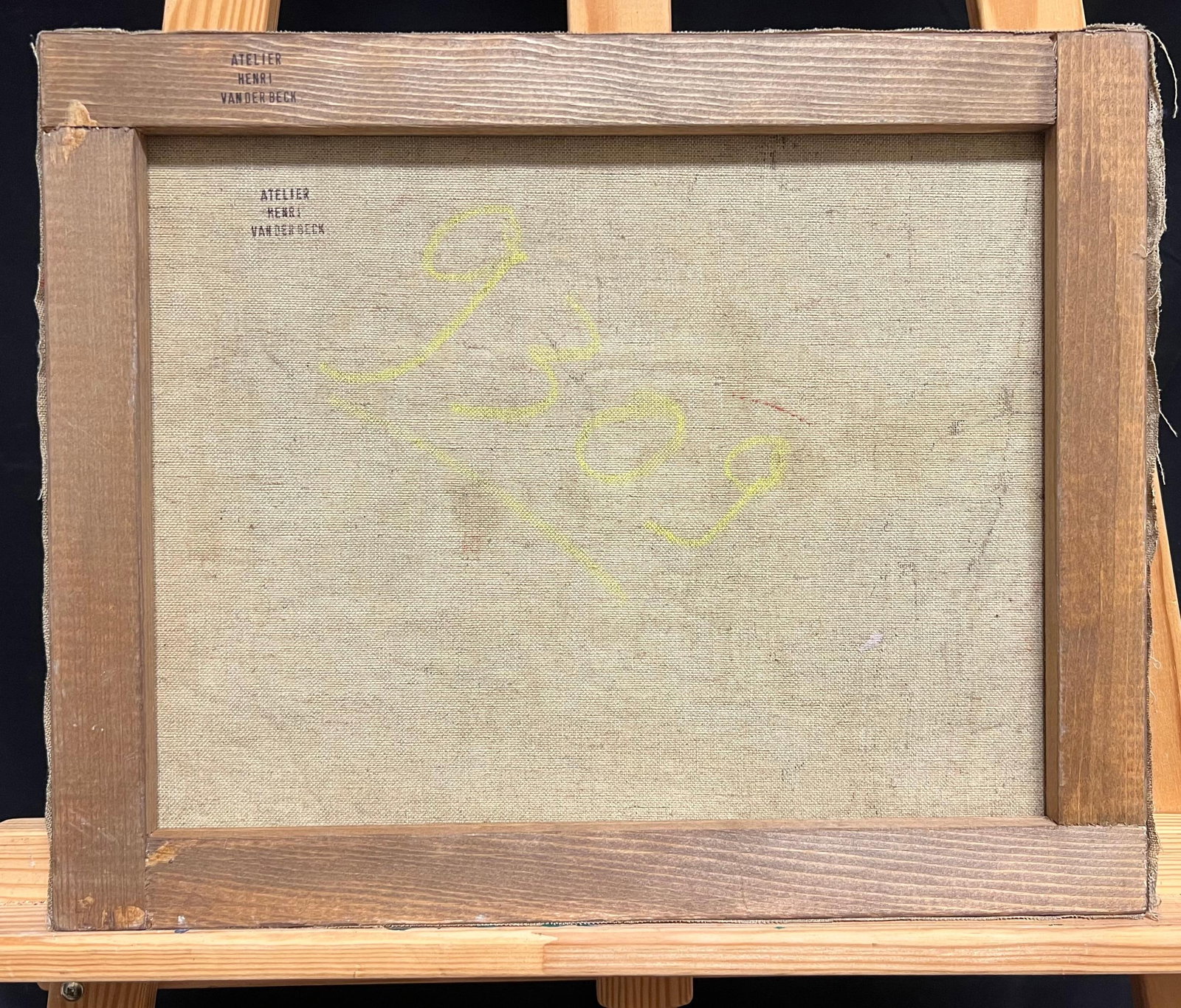 Henri Van Der Beck; 1930's French Cubist Figur Signed Oil Lady Vibrant Geometric Composition, 1930's - 11