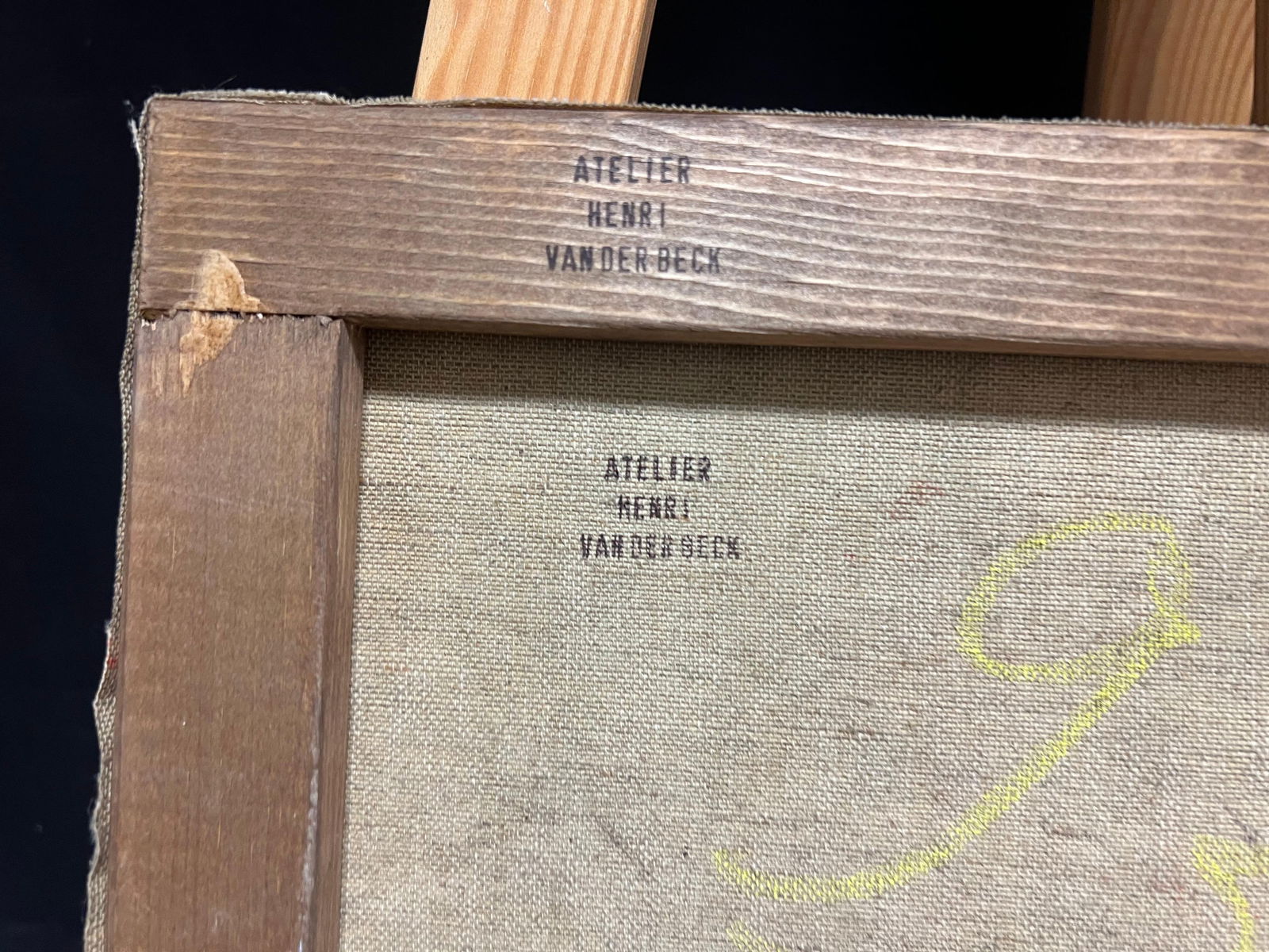 Henri Van Der Beck; 1930's French Cubist Figur Signed Oil Lady Vibrant Geometric Composition, 1930's - 3