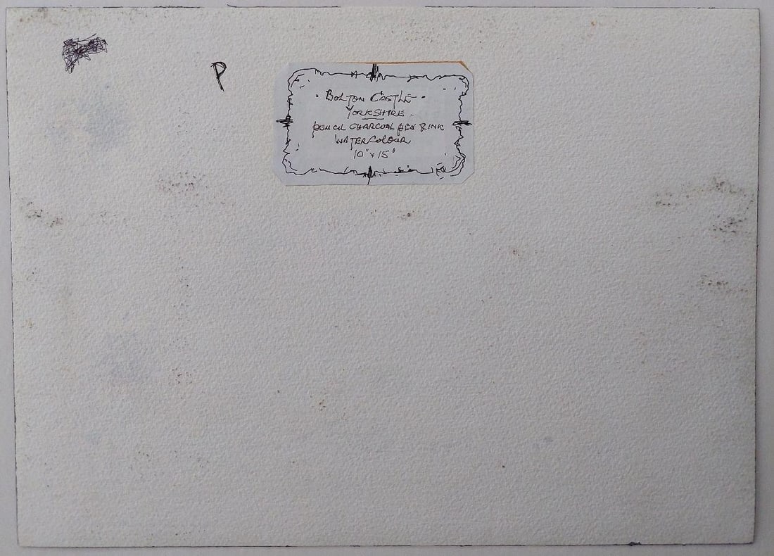 English School; Traditional English Painting Bolton Castle in Yorkshire, England, 20th Century - 13