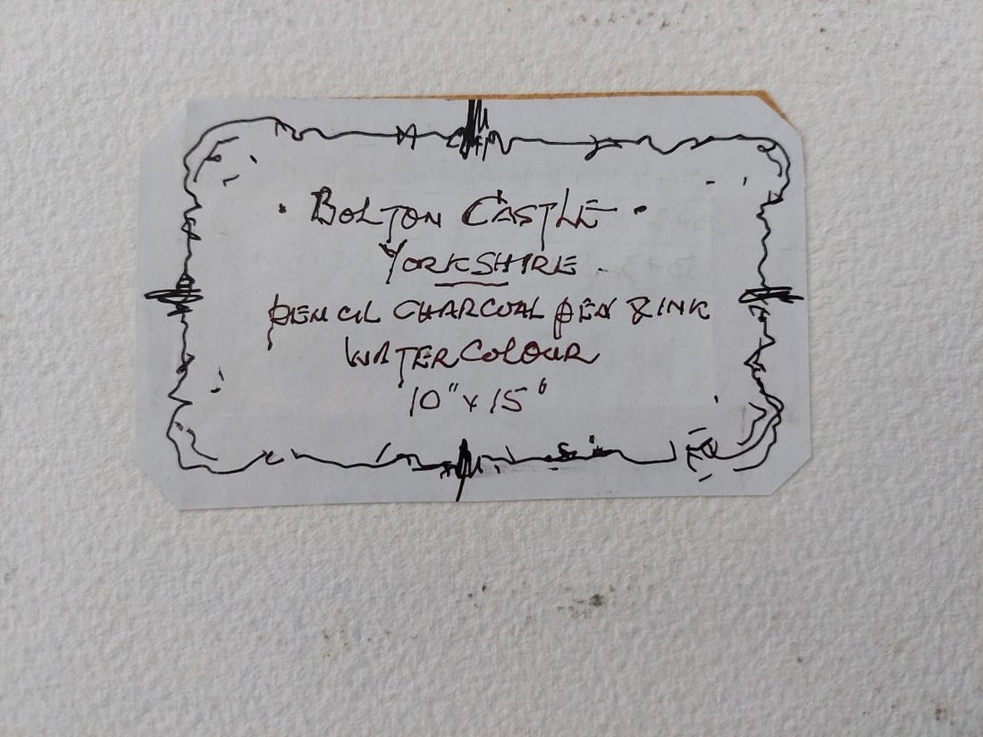 English School; Traditional English Painting Bolton Castle in Yorkshire, England, 20th Century - 3