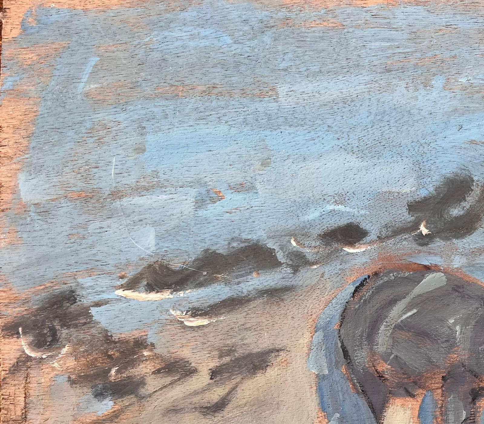 Fanch Lel; Post Impressionist French Coastal Scene of a Clam Digger on the Beach - 4