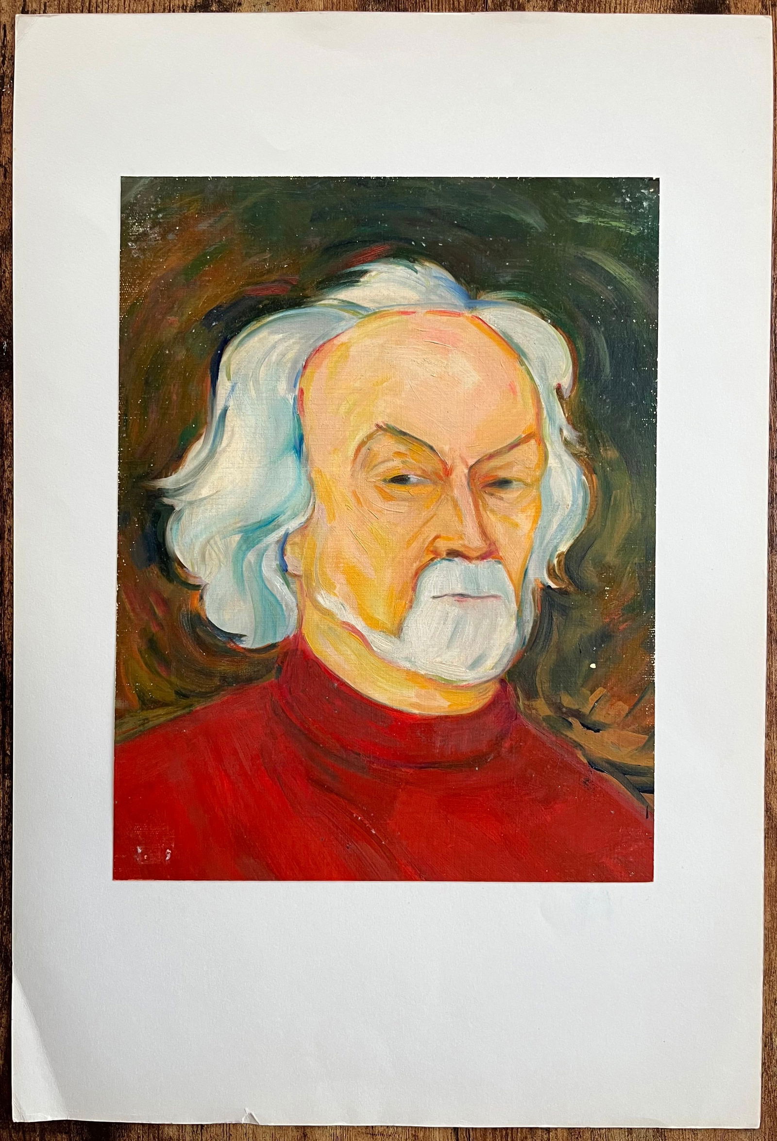 Roland Pichard; Portrait of a Gentleman in Red - Expressive Contemporary Oil Painting - 5