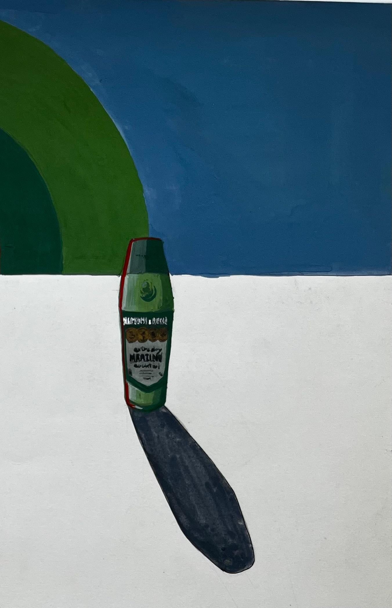 Guy Nicod; Du Soleil Dans Un Verre Martini Advertising Design French Modernist Gouache - 8