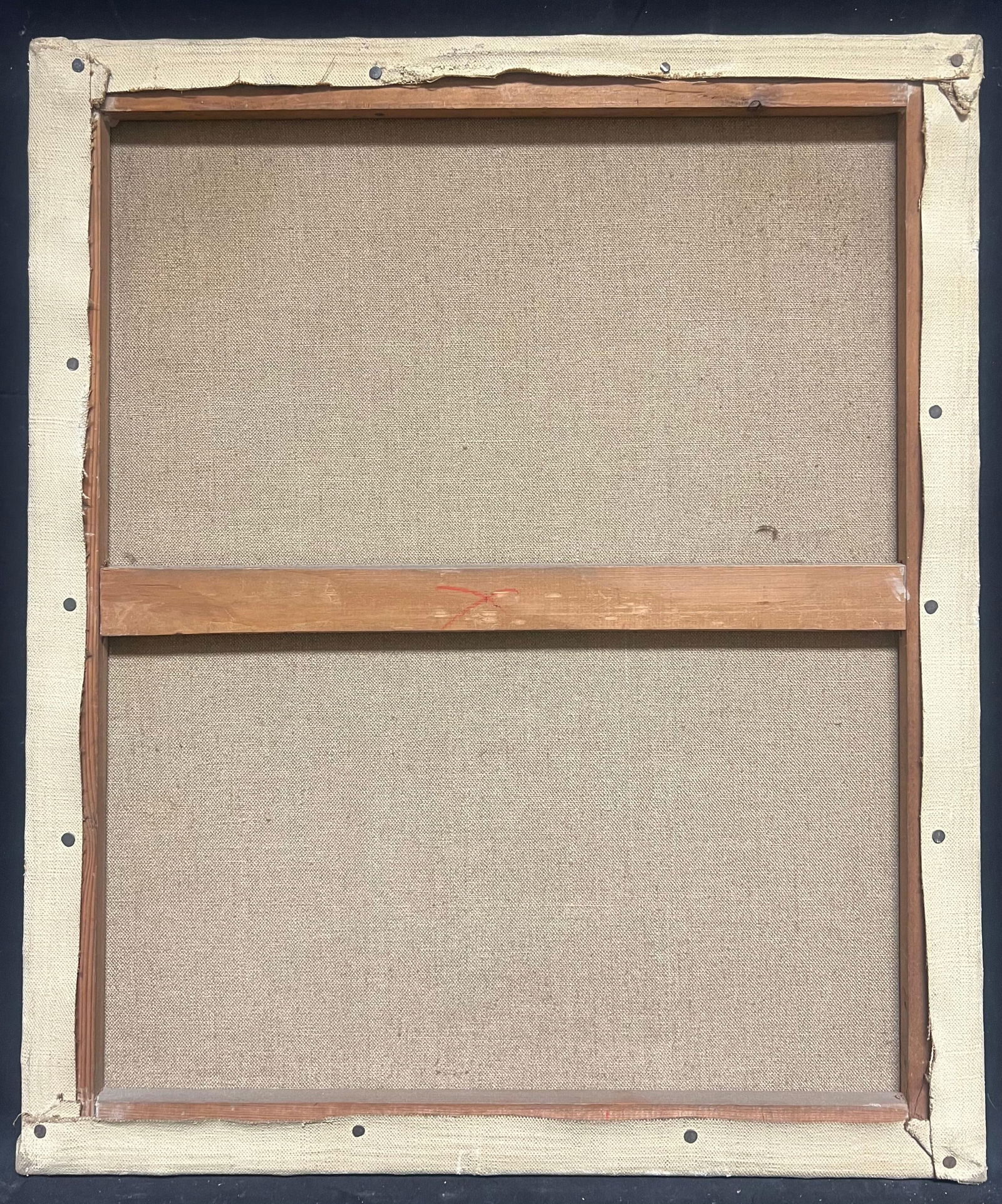 French School; Mid 20th Century French Oil Painting Still Life of Flowers in Interior Room - 3