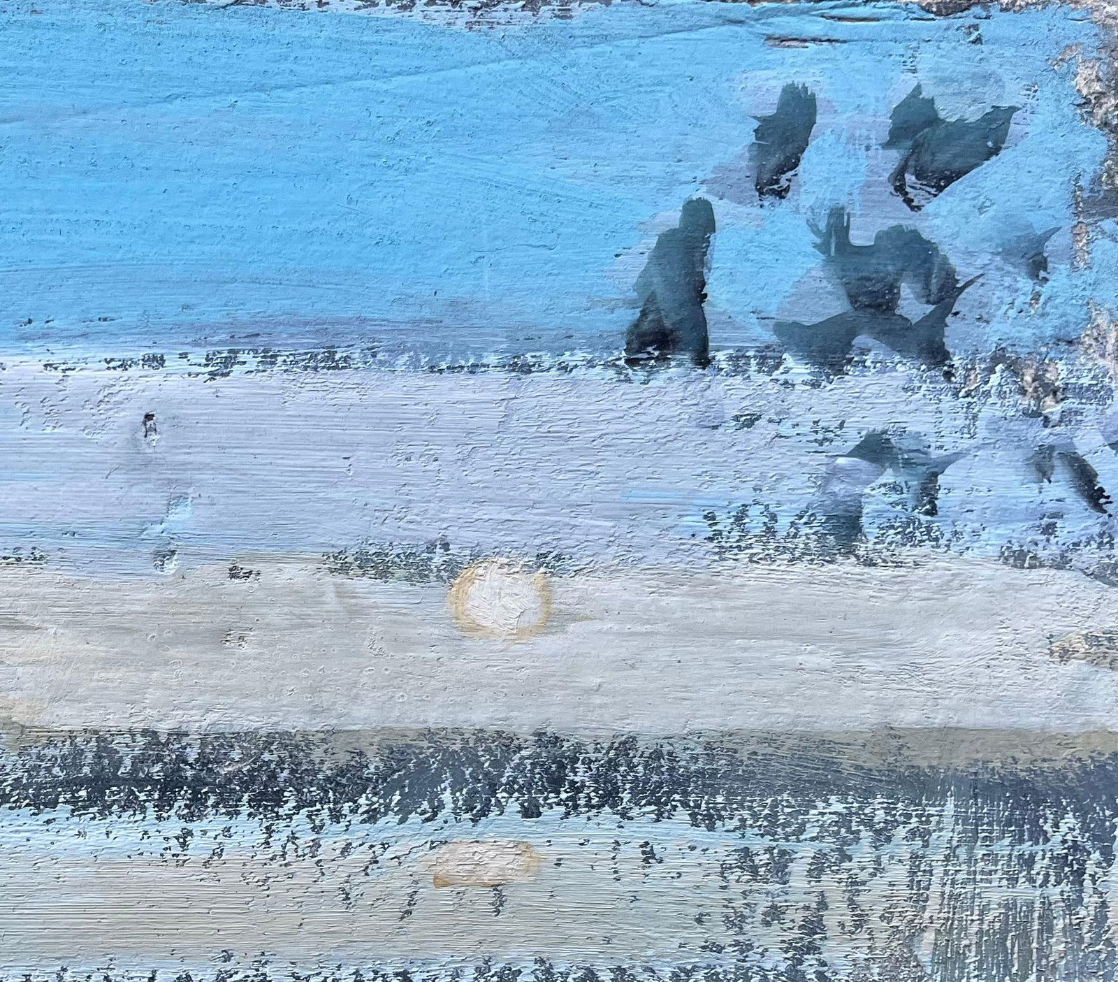 Fanch Lel; French Impressionist Piece of Reflections Over Still Lake with Boat and Trees - 5