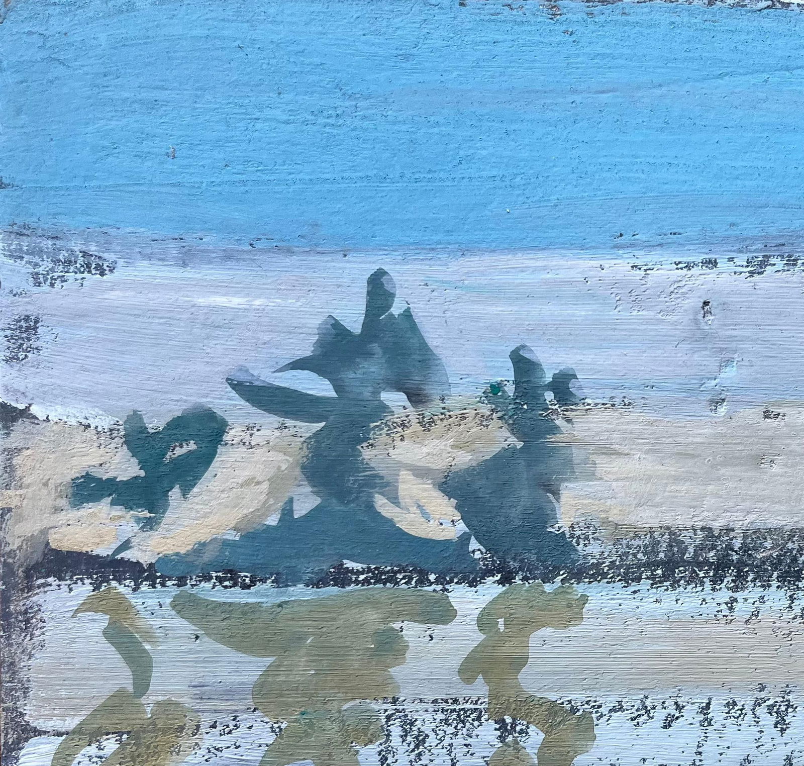 Fanch Lel; French Impressionist Piece of Reflections Over Still Lake with Boat and Trees - 9