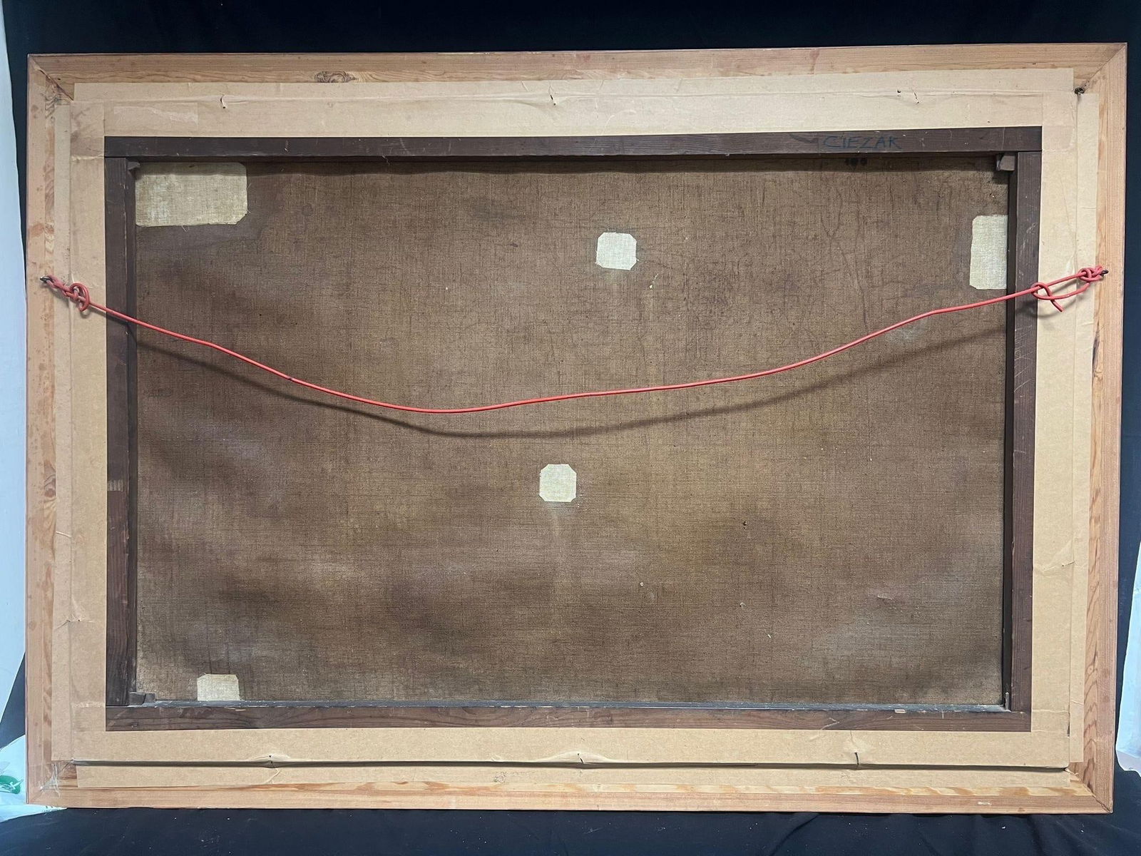 Continental School; 19thC. Figures Hunting Classical Ruins Mountainous Sunset Landscape North - 12