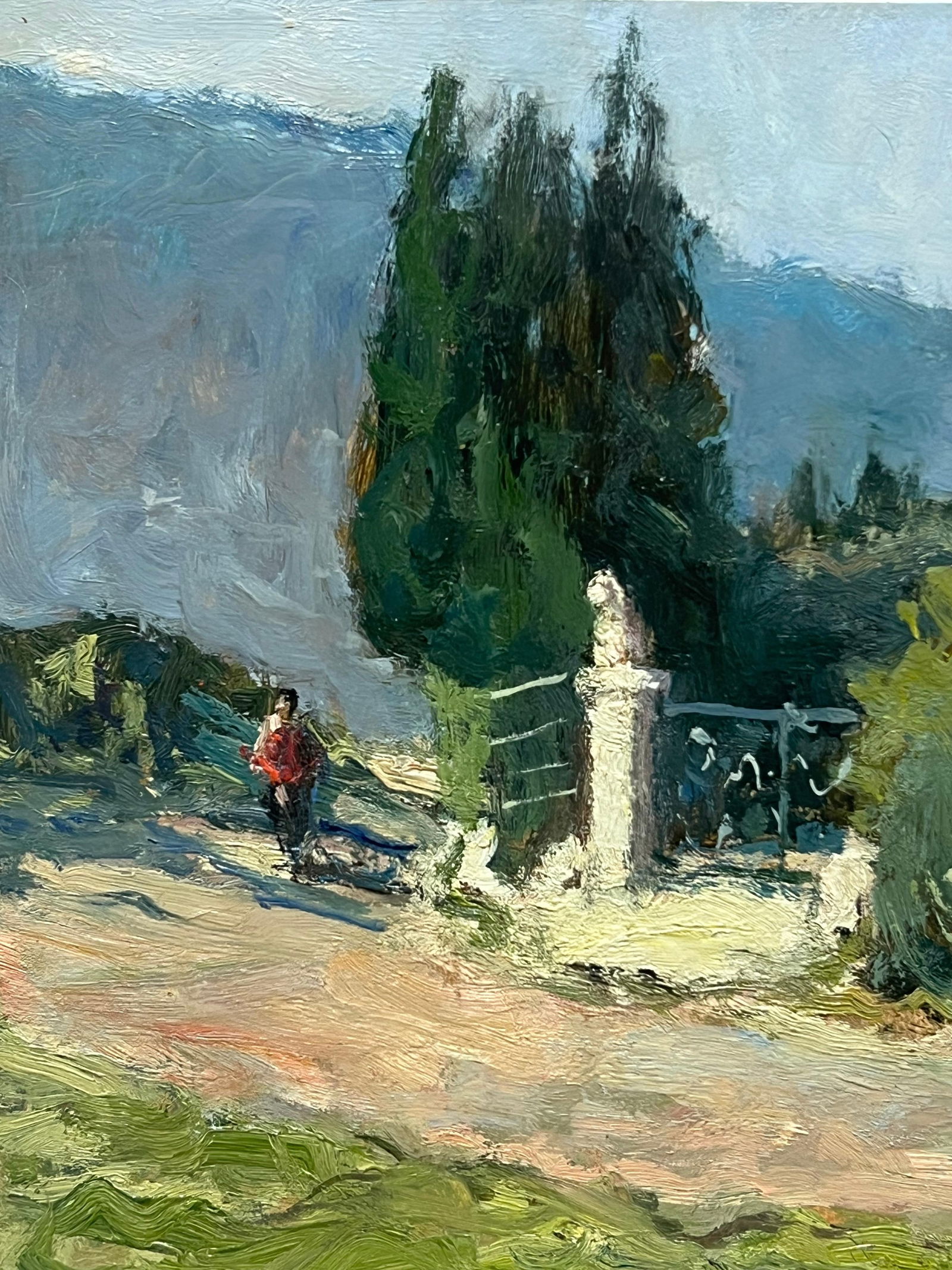 Claude Marin; 20th Century French Impressionist Signed Oil Provencal Country Landscape, 1983 - 10