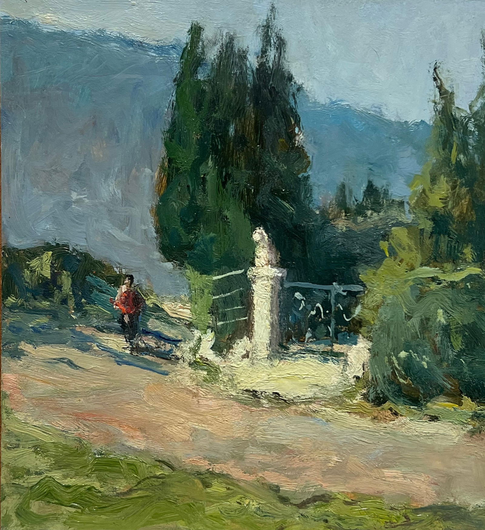 Claude Marin; 20th Century French Impressionist Signed Oil Provencal Country Landscape, 1983 - 3