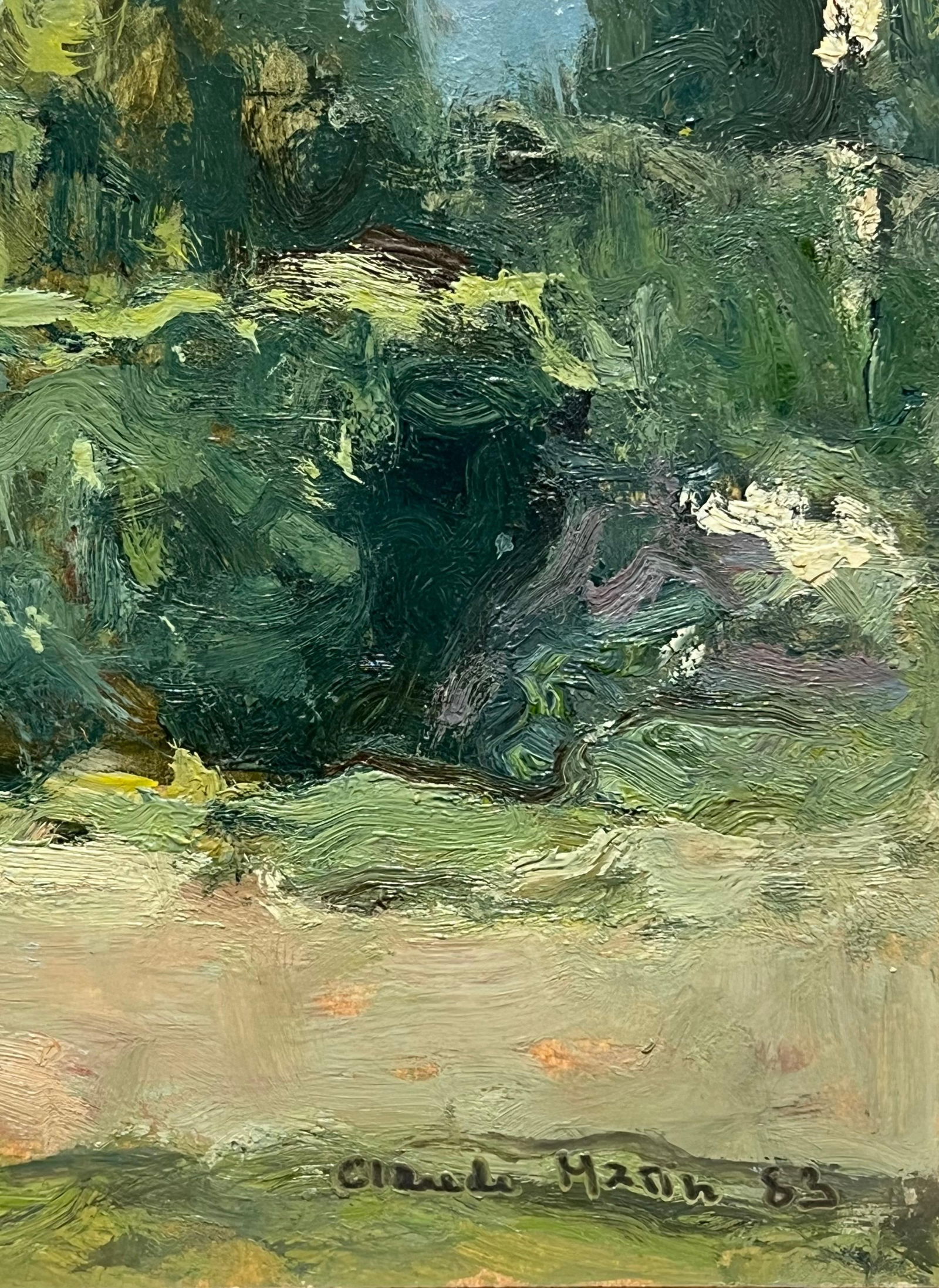 Claude Marin; 20th Century French Impressionist Signed Oil Provencal Country Landscape, 1983 - 5