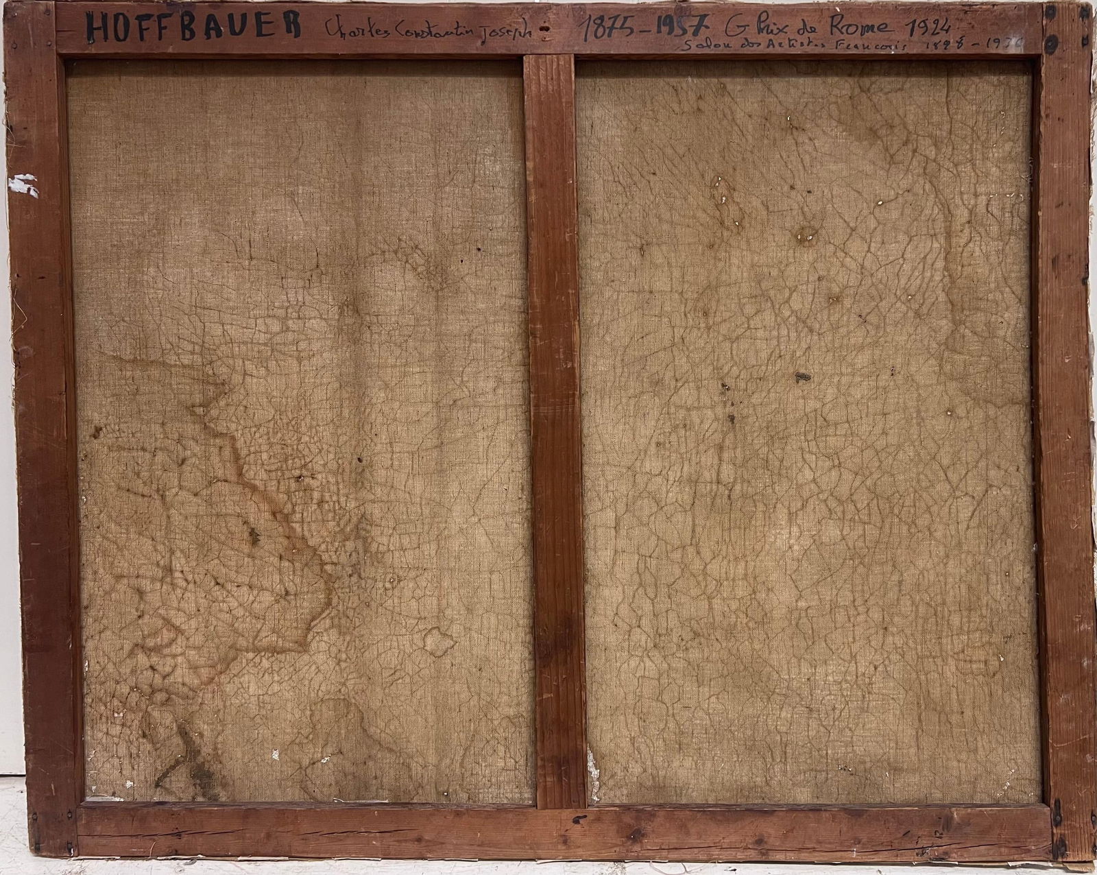 Large French Historical Antique Oil Painting Symbolist Work Classical Battle - 3