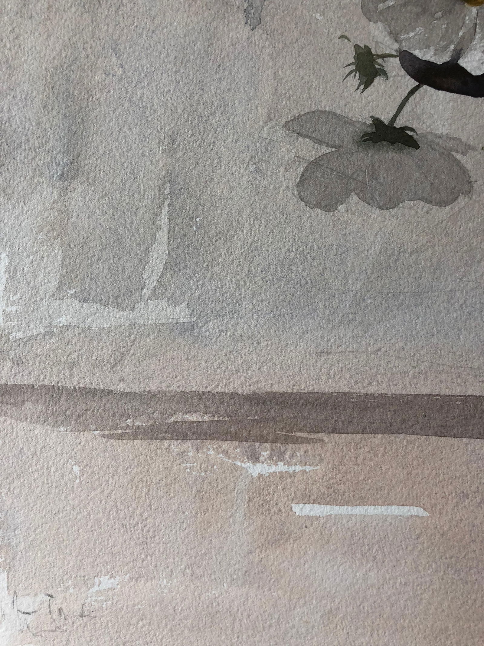 Vase of Flowers, Original British Watercolour Painting, circa 1970s - 3