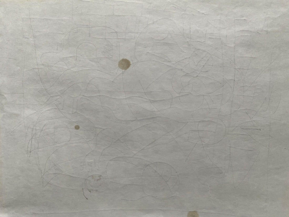 Carlos Carnero Original Pen & Ink Drawing, Figures On The Beach, Mid-20th Century - 6