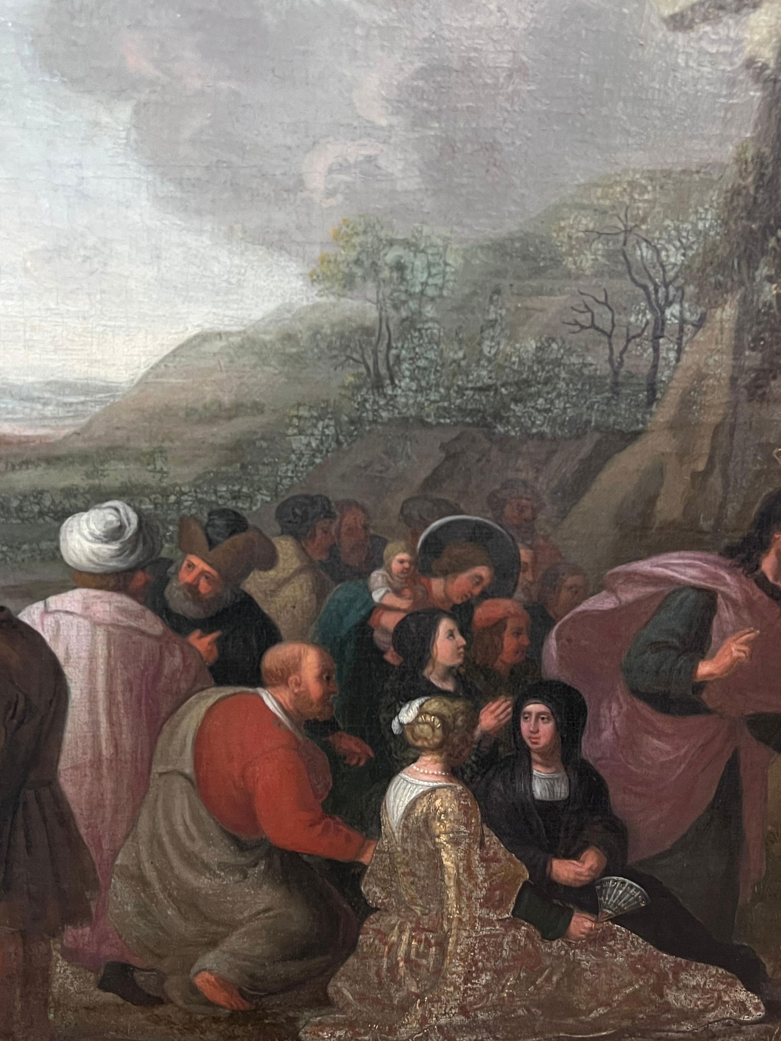 Flemish Old Master; Large 17th Century Flemish Old Master Oil Painting Resurrection of Lazarus - 6