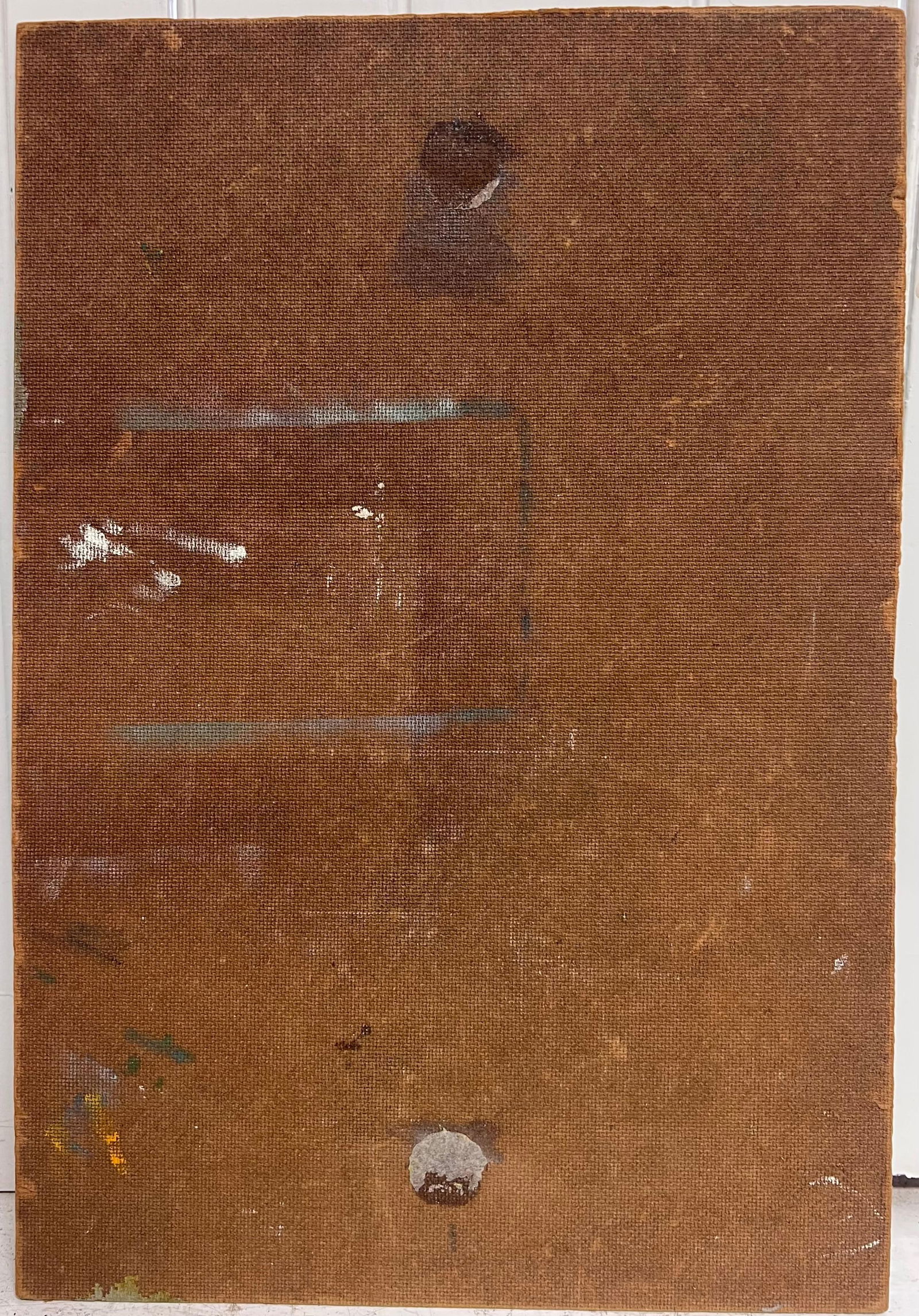 Jean Fourie; Country Road with Bare Trees and Winter Barn Landscape Oil Painting - 11