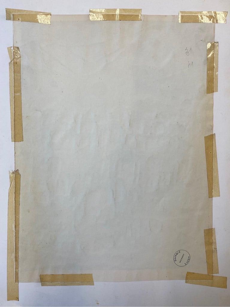 1950's Modernist Painting, Black & White Town Landscape, 1950 - 3