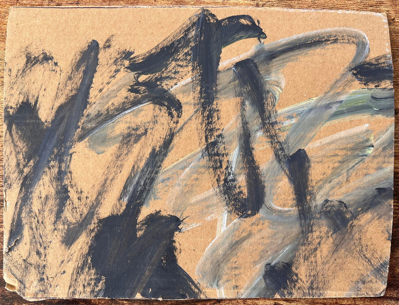 Fanch Lel; French Ink Drawing of Market Scene with Figures and Umbrella by Fanch Lel - 6