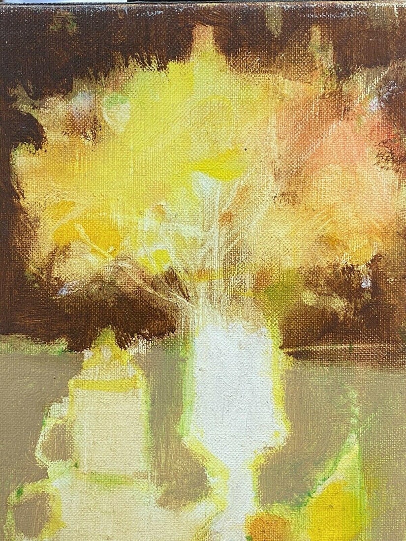 Rene Leroy, French Modernist Still Life Oil Painting, Blaze of Color, 2000s - 3