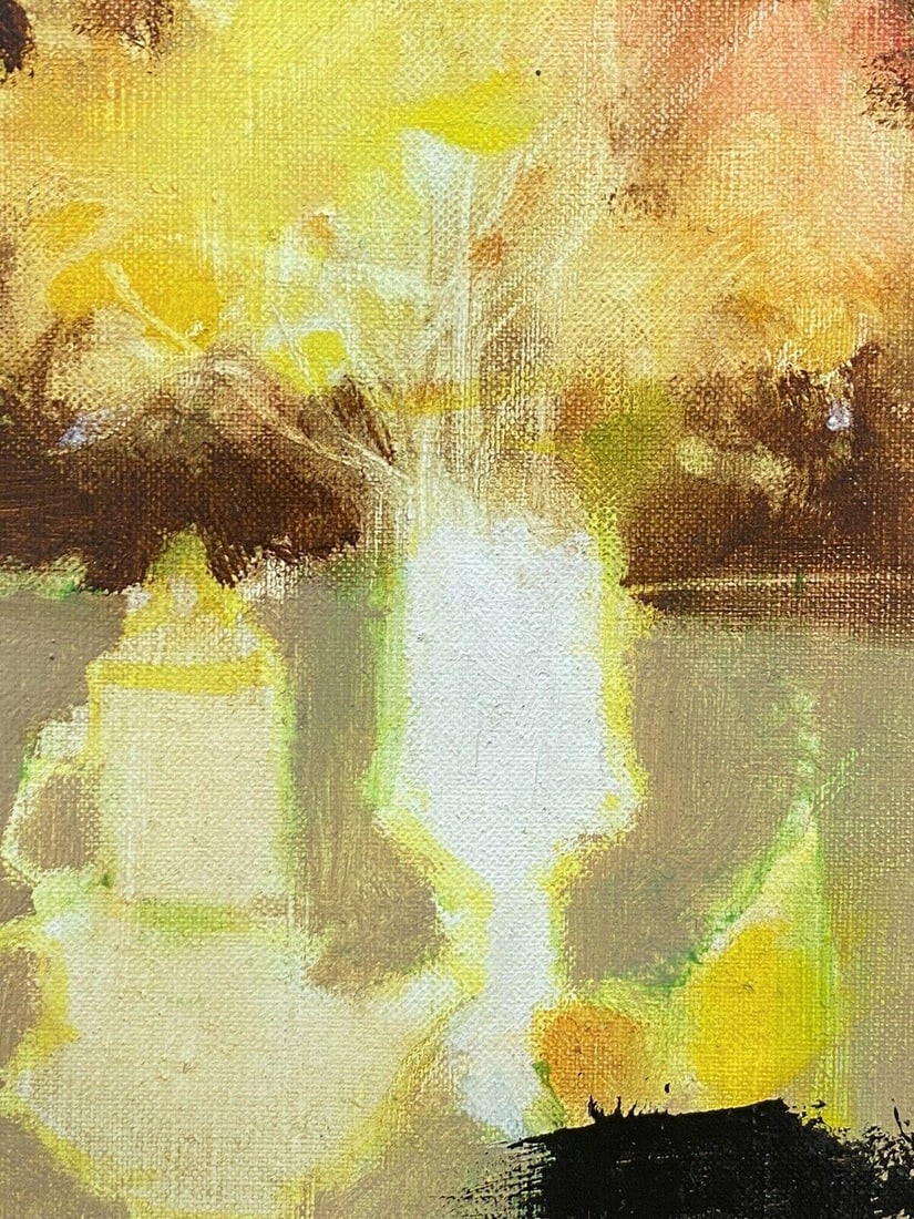 Rene Leroy, French Modernist Still Life Oil Painting, Blaze of Color, 2000s - 4